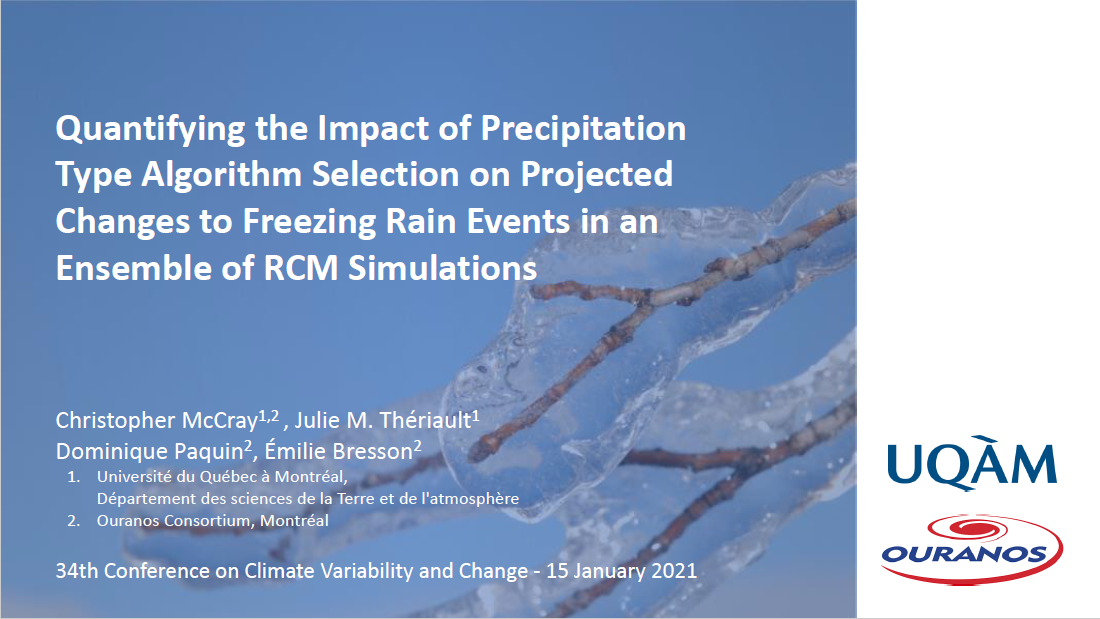 Quantifying the Impact of Precipitation-Type Algorithm Selection on Projected Changes to Freezing Rain Events in an Ensemble of RCM Simulations